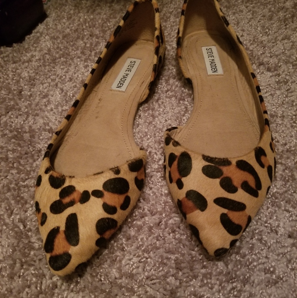 🚫SOLD🚫 Steve Madden leopard flats